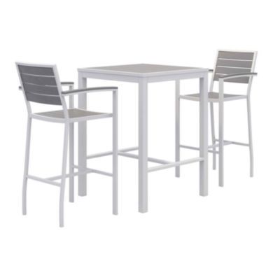TABLE,2 CH WHGY SQ,GY